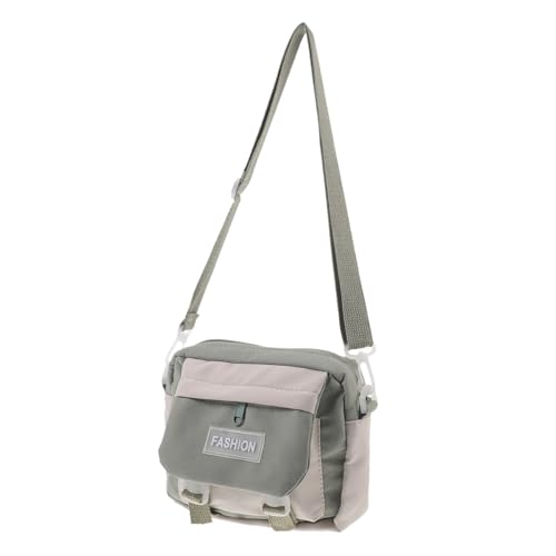 SHERCHPRY Canvas Schultertasche Damen Verstellbar Großer Stauraum Robust Grün Lässige Umhängetasche Alltag Schule Reise von SHERCHPRY