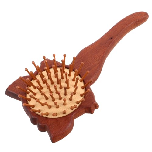 SHERCHPRY Cartoon Fuchs Paddle Haarbürste Entwirrungsbürste Tragbares Kopfhaut Massage Tool Taschenformat für Männer Dickem Dünnem Lockigem oder Trockenem Haar von SHERCHPRY