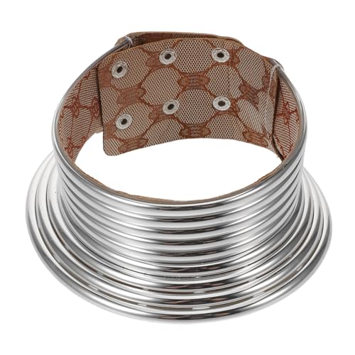 SHERCHPRY Chunky African Tribal Choker Collar für Damen Verstellbare Punk Statement Halskette Langes Design mit Ägyptischem Tribal-motiv Modisches Accessoire für Partys und Festivals von SHERCHPRY