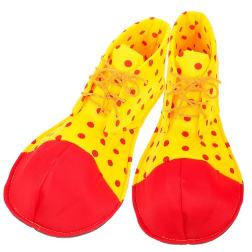 SHERCHPRY Clown Kostüm Schuhe aus Leichtem PU Material Realistische Cosplay Schuhe Strapazierfähig und Unisex Karneval Party Halloween Accessoire von SHERCHPRY