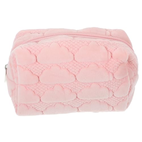 SHERCHPRY Cremefarbene Cloud-Kosmetiktasche süße Taschen Makeup Tasche Buttercreme cremig Plüsch-Kosmetiktasche Cremefarbenes Federmäppchen Gut aussehend Wäschesack Reisetasche die Wolken von SHERCHPRY