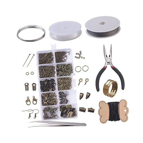 SHERCHPRY DIY Ohrschmuck Zubehör Set Dunkelrot Komplettset mit Langlebigen Schmuckteilen und Aufbewahrungsbox Vielseitig für Selbstgemachte Ohrringe und Handgefertigte Schmuckkreationen von SHERCHPRY