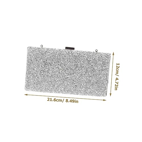 SHERCHPRY Damen Abendtasche mit Funkelnden Strasssteinen Geräumige Clutch Handtasche für Party Hochzeit und Festliche Anlässe Komfortabel und Langlebig für Smartphone Kosmetik und Kleine von SHERCHPRY