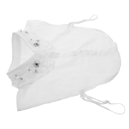 SHERCHPRY Damen Abnehmbarer Fake Kragen Baumwolle für Frühling und Herbst Vielseitiger Dickey Krageneinsatz Schwarz und Weiß für Pullover und Blusen Modisches Accessoire für Schicke Anlässe von SHERCHPRY