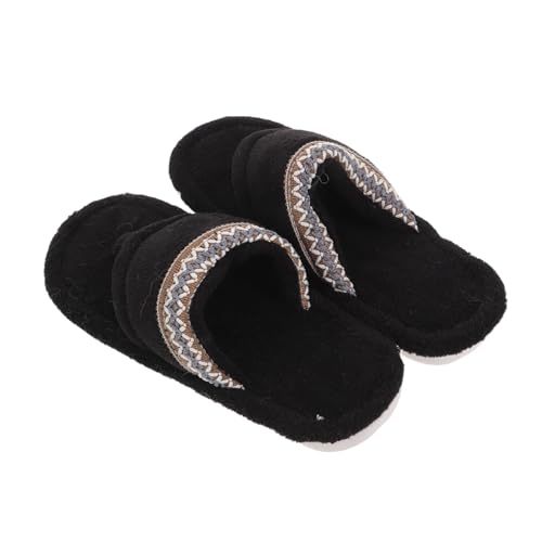SHERCHPRY Damen Hausschuhe mit Dickem Sohlenprofil Warme Flauschige Flip Flops für Sommer und Winter Bequeme Leichte Slipper für Zuhause Rutschfest und Isolierend von SHERCHPRY