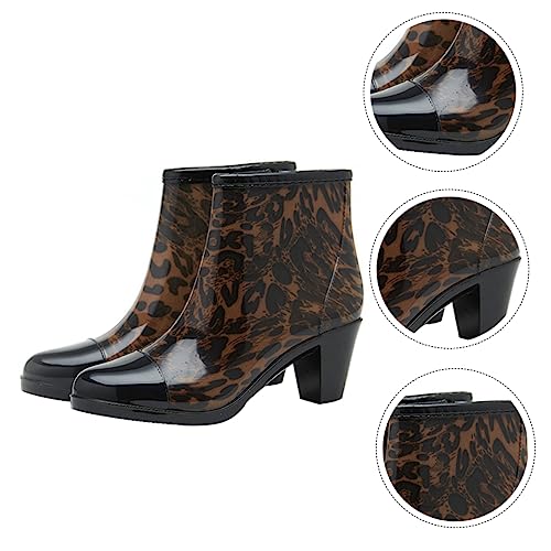 SHERCHPRY Kurze Regenstiefel Mit Seitlichem Reißverschluss Modische Damen-regenstiefel Aus Pvc-material Rutschfeste Sohle Für Für Outdoor-aktivitäten Camping Und Wandern von SHERCHPRY