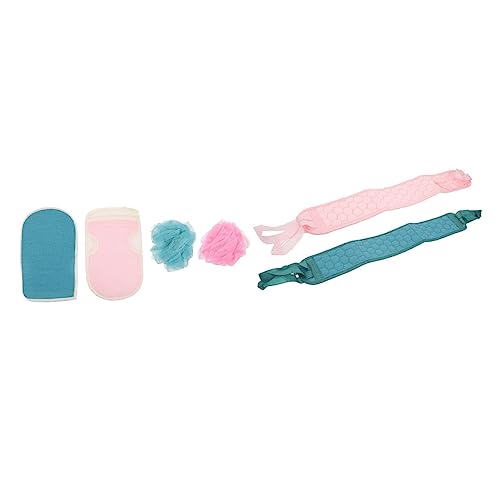 SHERCHPRY Dekontaminations-badebälle Handtücher Mit Langer Rückseite Badeschrubber Tragbare Badetücher Baumwollfasern Badetuch-set Für Körperreinigung Zu Hause Und Unterwegs von SHERCHPRY