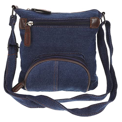 SHERCHPRY Denim Umhängetasche Damen Klassische Schultertasche Denim mit Fronttasche Cowboy Blau für Alltag Arbeit und Freizeit für Shopping und Reisen SHERCHPRY Denim Umhängetasche Damen Klassische Schultertasche Denim mit Fronttasche Cowboy Blau für Alltag Arbeit und Freizeit für Shopping und Reisen von SHERCHPRY