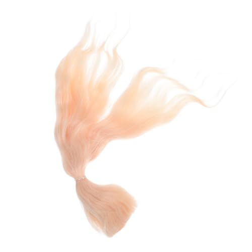 SHERCHPRY Doll Hair Wefts Goldene Lockige Synthetische Puppenperücke Leicht Zu Stylen Für Bjd Puppen Diy Bastelbedarf Cosplay Zubehör von SHERCHPRY