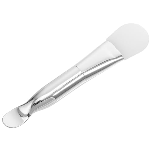 SHERCHPRY Doppelseitiger Silikon-gesichtsmaskenpinsel Mit Löffel-ende Und Weicher Bürste Für Präzise Anwendung Hautpflegecreme-gel Und Schlammmasken Flexibler von SHERCHPRY