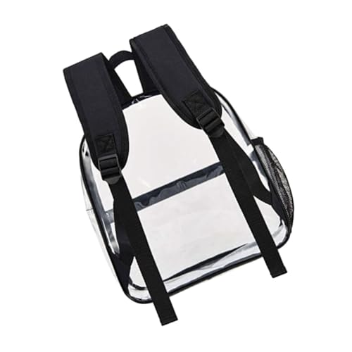 SHERCHPRY Durchsichtiger Rucksack Aus PVC Transparente Tasche Für Damen Und Herren Tragbarer Outdoor-Rucksack Mit Großzügigem Design Für Reisen Und Alltag von SHERCHPRY