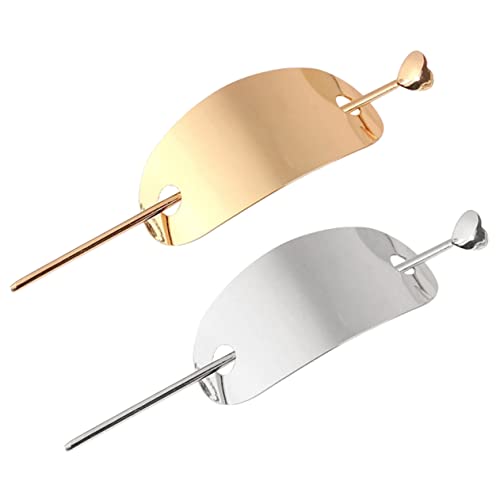 SHERCHPRY Dutt Manschette Mit Haarstab 2 Stück Goldene Metall Haaraccessoires Für Damen Vintage Haarspangen Für Hochsteckfrisuren Haarknoten Clip Für Langes Und Lockiges Haar Für von SHERCHPRY