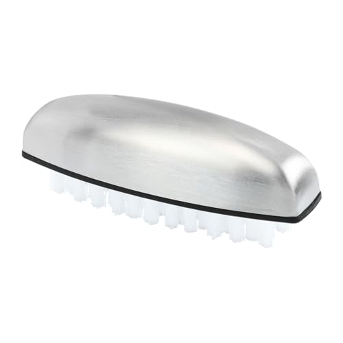 SHERCHPRY Edelstahl Nagelbürste mit Praktischem Griff Geruchsentfernend Vielseitig für Maniküre Küchen und Handreinigung Komfortabel für Damen Herren und Langlebig und Hygienisch von SHERCHPRY