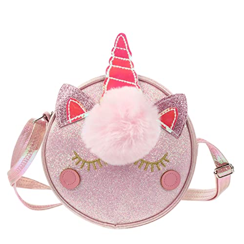 SHERCHPRY Pailletten Einhorn Umhängetasche Handtasche Mädchen Funkeln Kleine Umhängetasche Für Kleine Mädchen Brustbeutel Mädchen Einhorn Zubehör Mädchen Geldbörse Grüßer Tier Kind Geschenk von SHERCHPRY