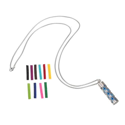 SHERCHPRY Aromatherapie-anhänger Mit Ölketten Für Damen Duftkette Als Diffusorkette Für Ätherische Öle Edelstahl Parfümanhänger Mit Medaillonanhänger Und Nachfüllpads von SHERCHPRY