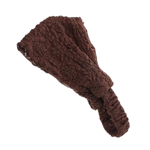 SHERCHPRY Breites Elastisches Stirnband Für Damen Spitzenaccessoires Boho-stirnband Stoff-stirnbänder Stirnbänder von SHERCHPRY