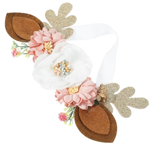 SHERCHPRY Elastisches Weihnachts Stirnband mit Rentiergeweih für Junge Mädchen Leichtes Bequemes Haarband für Kleinkinder für Weihnachtsfeiern Geburtstage und Festliche Anlässe Niedliches von SHERCHPRY