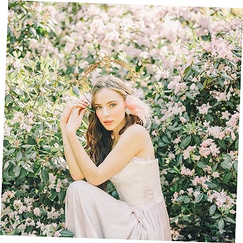 SHERCHPRY Eleganter Goldener Haarschmuck Haarreif mit Retro Stil für Hochzeit Party Braut Damen Festlicher Metallstirnband Haarschmuck Hochzeitsgäste Modisches Dekoratives Haaraccessoire von SHERCHPRY