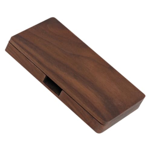 SHERCHPRY Eleganter Holz Visitenkartenhalter mit Magnetverschluss Robuster Massivholz Box für Business Kreditkarten Portable Visitenkartenetui Herren Stilvoll als für und Geschäftspartner von SHERCHPRY