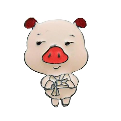 SHERCHPRY Emaille-Pins für Rucksäcke süße Anstecknadel aus Emaille Frauen Brosche lustige Brosche Koreanische Version kleine Brosche Jahr des Schweins Stift Kleidung Rosa von SHERCHPRY