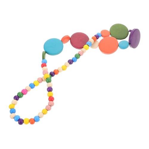 SHERCHPRY Farbige Holzkette Mit Afrikanischen Perlen Halskette Im Stammesstil Für Frauen Vintage-schmuckketten Aus Holzperlen Ethnischer Schmuck Für Boho-stil von SHERCHPRY