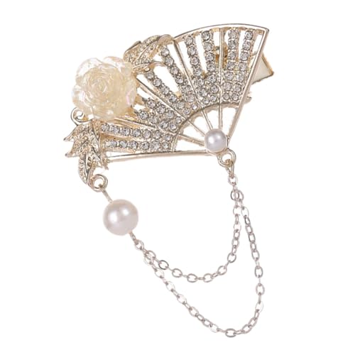 SHERCHPRY Fächer-haarspange Mit Quaste Antike Haarspange Im Asiatischen Stil Haar-accessoire Für Damen Und Hochzeitsschmuck Chinesische Haarspangen Für Frisuren von SHERCHPRY