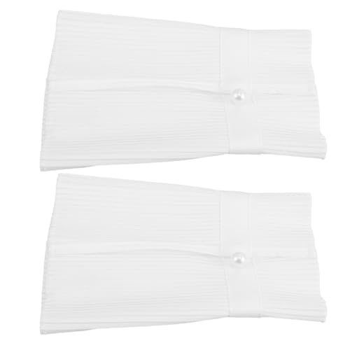 SHERCHPRY Falsche Ärmel Für Damen Mit Gerüschten Kanten Abnehmbare Mehrlagige Falsche Manschetten Modisches Accessoire Für Blusen Und Pullover Blumenbesatz von SHERCHPRY