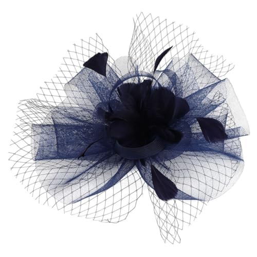 SHERCHPRY Fascinator Haarband Netzgewebe Abnehmbarer Haarklip Eleganter Tea Party Hut Für Vintage-hochzeitsaccessoire von SHERCHPRY