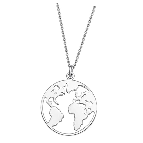 SHERCHPRY Filigrane Weltkarten Halskette Langlebiger Legierung Kreatives Reise Modisches für Damen für Alltag Party Shopping und Besondere Anlässe von SHERCHPRY