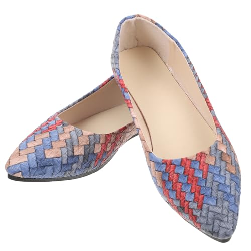 SHERCHPRY Flache Damenschuhe mit Spitzem Zehenbereich rutschfest und Atmungsaktiv Bequeme Alltagsschuhe für Jahreszeiten Leichter Langes Stehen Geeignet für Sommer und von SHERCHPRY