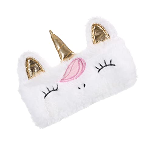 SHERCHPRY Flauschiges Federmäppchen für Mädchen Multifunktionale Kosmetiktasche Reiseaufbewahrung Geldbörse Süßes Design aus Hochwertigem Plüsch für Stifte Kosmetik und Münzen von SHERCHPRY