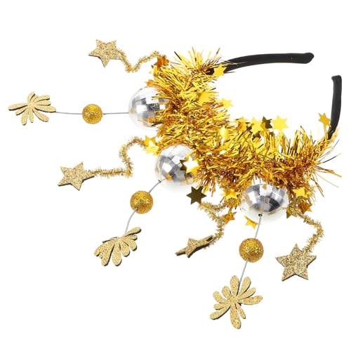 SHERCHPRY Frohes Jahr Stirnband Stylisches Haarband Für Partys Leicht Und Perfektes Fotorequisit Für Unvergessliche Erinnerungen Für Feiertagsfeiern Und Silvester Events von SHERCHPRY