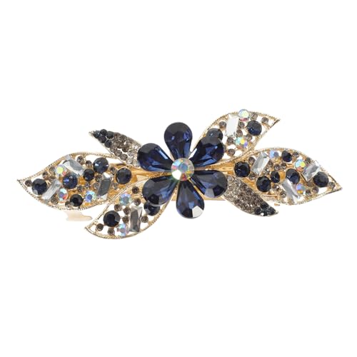 SHERCHPRY Haarschmuck Mit Strass Für Damen Blumen-haarspange Aus Glänzenden Haar-accessoires Für Hochzeit Party Geburtstag Fest Sicheren Sitz von SHERCHPRY
