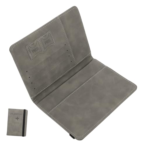 SHERCHPRY Für Reisepass Tragbar Pu- Reisepasshülle Kartenetui Id-kartentasche Passbehälter Reisen von SHERCHPRY