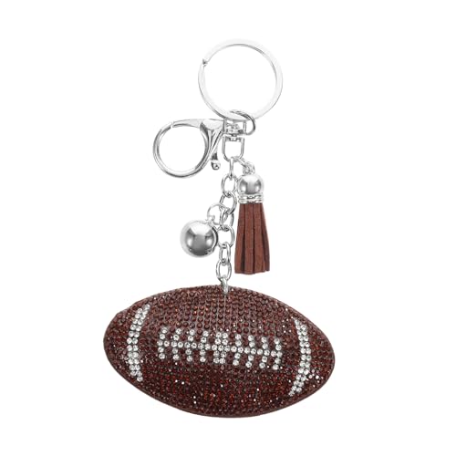 SHERCHPRY Sport Schlüsselanhänger Rhinestones Elegantes Design Für Fußballfans Praktische Und Stilvolle Taschenaccessoires Für Sportevents Und von SHERCHPRY