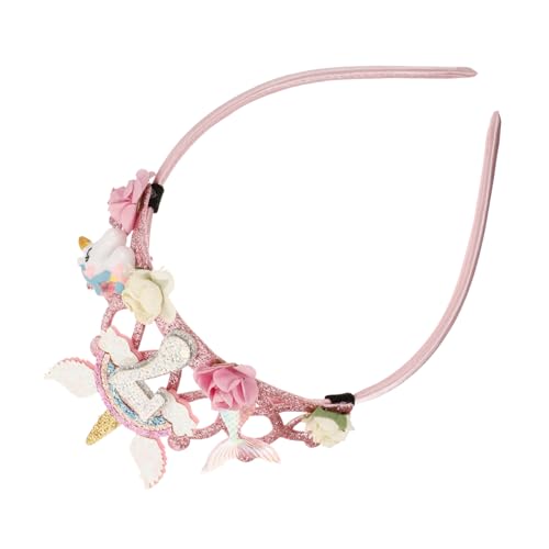 SHERCHPRY Geburtstagskuchen-Stirnband Tierhaarband geburtstag haarband geburtstag kopfbedeckung geburtstagskrone party kopfschmuck kreative Haarreifen Empfindliches Stirnband Eisen von SHERCHPRY