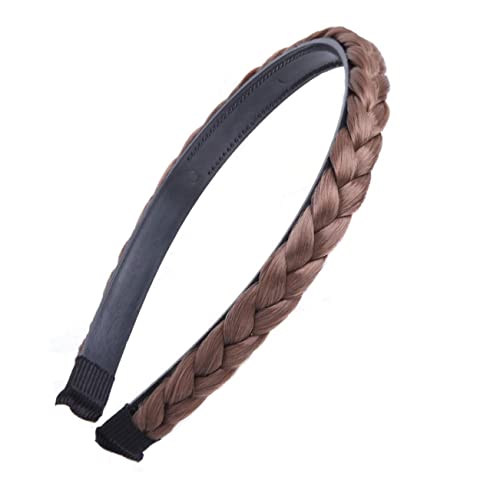 SHERCHPRY Geflochtenes Haarband Für Damen Geflochtener Haarreif Aus Faser Und Metall Langlebiges Haarband Mit Innenzähnen Einfach Anzuziehenes Stirnband Für Partys Und Alltag von SHERCHPRY