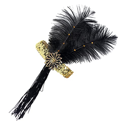 SHERCHPRY Stirnband Mit Quasten Damen Accessoires Für Flapper Party Hochzeit Teeparty Karneval von SHERCHPRY