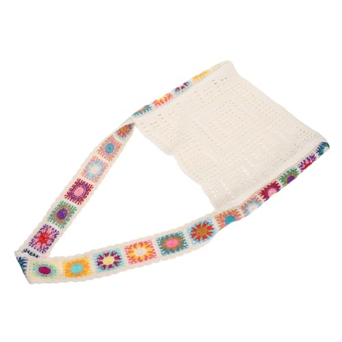 SHERCHPRY Gehäkelte Damen Strandtasche Sommer Schultertasche Boho Tote Bag Retro Hippie Stil Leicht Großer Innenraum für Urlaub Shopping Alltag von SHERCHPRY