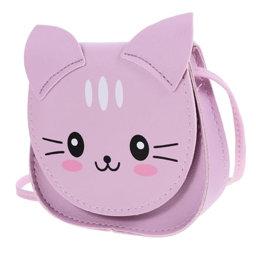 SHERCHPRY Geschenke Für Zwischen 10 Und 12 Mädchen Im Trend Katzenhandtasche Für Mädchen Teenager-Geschenke Für Mädchen Im Süße Kleine Geldbörsen Pubertät Die Katze Violett Fräulein von SHERCHPRY