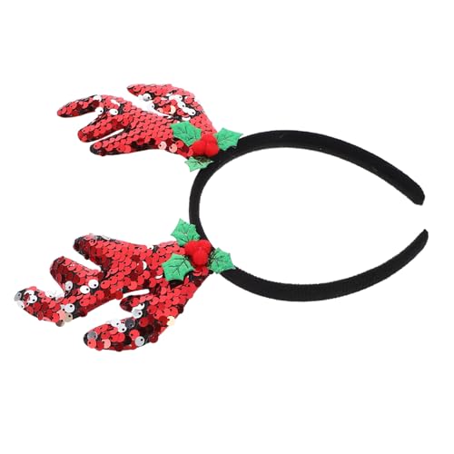 SHERCHPRY Elk Antler Headband Für Weihnachten Doppeltes Design Leicht Und Für Cosplay Festlichkeiten Und Partys Für Festliche Anlässe Und Fotoshootings von SHERCHPRY