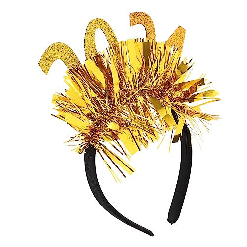 SHERCHPRY Glitzer Year Headband Festlicher Haarschmuck für Silvesterparty Auffälliges Design für Neujahrsfeier und Partygeschenke von SHERCHPRY