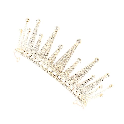 SHERCHPRY Goldene Brautkrone Hochzeitskopfschmuck Stilvolles Haarornament Leicht und Bequem für Damen Mädchen Brautjungfern Geeignet SHERCHPRY Goldene Brautkrone Hochzeitskopfschmuck Stilvolles Haarornament Leicht und Bequem für Damen Mädchen Brautjungfern Geeignet von SHERCHPRY