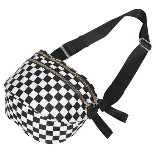 SHERCHPRY Große Damen Crossbody Tasche Kariert mit Shell-form Leichte Umhängetasche mit Viel Stauraum Modisch Vielseitige Schultertasche für Alltag Shopping und Reisen von SHERCHPRY