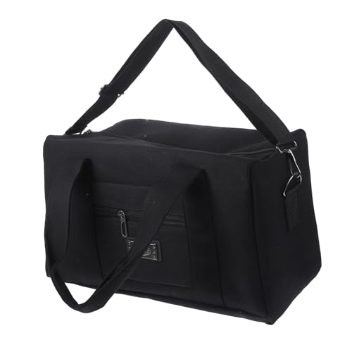 SHERCHPRY Große Reisetasche mit Verstellbarem Schultergurt Geräumige Sporttasche Herren Vielseitige Reisetasche für Gym Urlaub Business und Freizeit Robustes Canvas Klassisches Schwarz von SHERCHPRY