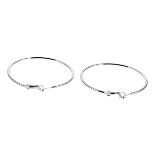 SHERCHPRY Große Silberne Creolen Ohrringe für Damen Leichtes Design Langlebig und Hautfreundlich Modischer Statement-schmuck für Party Hochzeit Alltag von SHERCHPRY