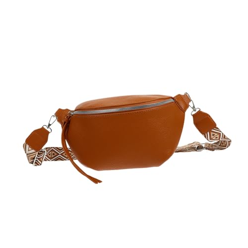 SHERCHPRY Herren-Brusttasche Modische Pu-Schultertasche Leichte Umhängetasche Schultertasche Mit Reißverschluss Für Smartphones Schlüssel Bargeld Ausweise von SHERCHPRY