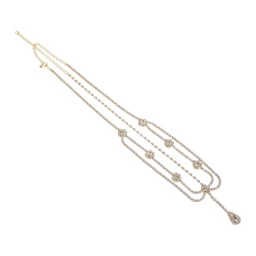 SHERCHPRY Haar Kopfschmuck Kopfbedeckung Zubehör Strass Braut Stirnband Braut Haarband Hochzeit Für Hochzeit Strass Kette von SHERCHPRY