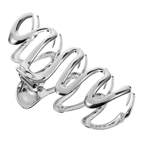 SHERCHPRY Haarklammer Lockig Klaue Mädchen Großer Clip Für Dickes Haar Gut Weiß Kiefer Styling Haar Klammern Große Haarspange Haarschmuck Für Damen Haarspange Für Frauen Haarklemmen Metall von SHERCHPRY