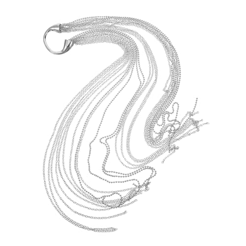 SHERCHPRY Haarmanschette Mit Langer Quaste Haarband Kette Für Pferdeschwanz Haarschmuck Kopfbedeckung Für Frauen Mädchen von SHERCHPRY